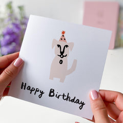 Happy Birthday Card Funny Cute Dog Picture For Him Her Boyfriend Girlfriend Kids For Dog Lover For Pet Owners Greeting Card Dog Owner Card