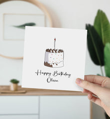 Personalised Birthday Card With Name For Her Him Friend Daughter Son Greeting Gift Card First Birthday Card 1St Birthday Baby Nephew Niece