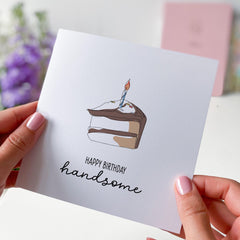 Card For Boyfriend Husband Son Personalised Birthday Card For Him Friend Little Boy Son Nephew Happy Birthday Handsome Greeting Gift Card