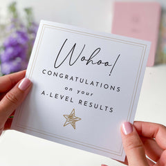 A Level Result Congratulations Card For Daughter Son Granddaughter Grandson Wohoo Proud Of You Well Done Gift Card Proud Of You