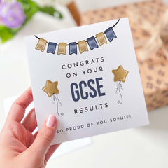 Congrats On Your Gcse Result Card With Name Congratulation Gcse Exam Results For Her Him Son Daughter Nephew Grandson Granddaughter Gift