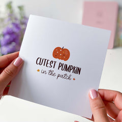 Cutest Pumpkin Halloween Card Happy Halloween Gift Card For Boy Girl Daughter Son Niece Nephew Grandson Granddaughter Kids First Halloween