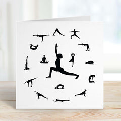 Card For Yoga Lover Yoga Positions Card Gift Card For Yoga Lover Card Yoga Birthday Card Greeting Card Gift For Friends