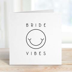 Bride Vibes Card Gift Card For Bride To Be Congratulations On Your Wedding Day Card Bridal Shower Greeting Cards For Bride Hen Party Gift