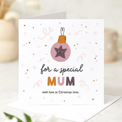 For A Special Mum Christmas Gift Card With Your Name Xmas Gift Card For Mama Mummy New Mum First Christmas As Mum