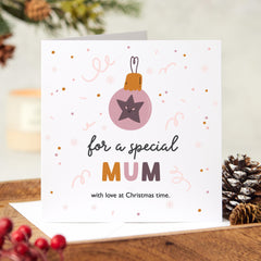 For A Special Mum Christmas Gift Card With Your Name Xmas Gift Card For Mama Mummy New Mum First Christmas As Mum