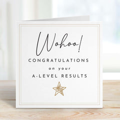 A Level Result Congratulations Card For Daughter Son Granddaughter Grandson Wohoo Proud Of You Well Done Gift Card Proud Of You