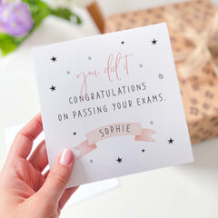 Personalised Congratulations Card Exam Results Card Congrats Passing Your Exams For Daughter Granddaughter Gcse A Level Result Day