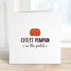 Cutest Pumpkin Halloween Card Happy Halloween Gift Card For Boy Girl Daughter Son Niece Nephew Grandson Granddaughter Kids First Halloween