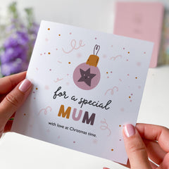 For A Special Mum Christmas Gift Card With Your Name Xmas Gift Card For Mama Mummy New Mum First Christmas As Mum