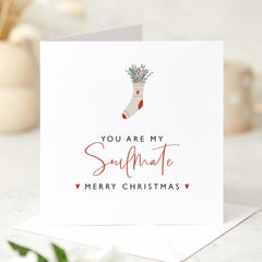 Christmas Card For Soulmate You Are My Soulmate Merry Christmas Married Couples Newlywed Engaged Wife Husband Boyfriend Girlfriend Xmas