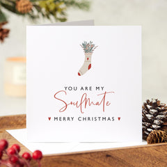 Christmas Card For Soulmate You Are My Soulmate Merry Christmas Married Couples Newlywed Engaged Wife Husband Boyfriend Girlfriend Xmas