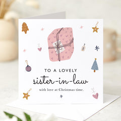 Christmas Card For Sister In Law Merry Christmas To A Special Sister-In-Law Card Cute Gift Card For Her Xmas Card Christmas