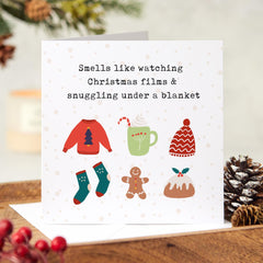 Cosy Christmas Card Merry Christmas With Cute Christmas Design Xmas Gift Card For Him Her Family Friend Greeting Card Christmas Lover