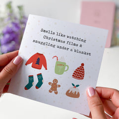 Cosy Christmas Card Merry Christmas With Cute Christmas Design Xmas Gift Card For Him Her Family Friend Greeting Card Christmas Lover