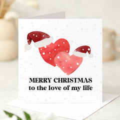 Christmas Card For Boyfriend Girlfriend Wife Husband Xmas Card To The Love My Life Card First Christmas Married Couples Newlywed Engaged