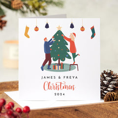 Personalised Christmas Card Couples Newlywed Engaged Married Wife Husband Her Him Boyfriend Girlfriend First 1St Xmas Together Card