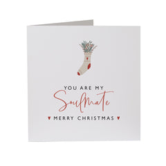 Christmas Card For Soulmate You Are My Soulmate Merry Christmas Married Couples Newlywed Engaged Wife Husband Boyfriend Girlfriend Xmas