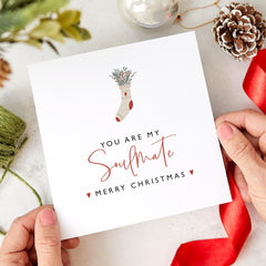 Christmas Card For Soulmate You Are My Soulmate Merry Christmas Married Couples Newlywed Engaged Wife Husband Boyfriend Girlfriend Xmas