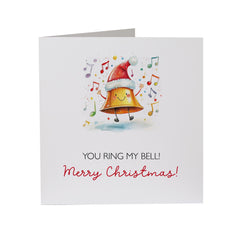 You Ring My Bell Merry Christmas Card For Wife Husband Boyfriend Girlfriend Best Friend Her Him Family Xmas Joy Card Funny Gift Card