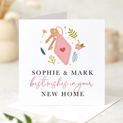 Personalised New Home Card With Couple Names Card Celebrate Friends New Place New Home Greeting Card Newlywed Gift Card Housewarming Card