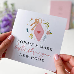 Personalised New Home Card With Couple Names Card Celebrate Friends New Place New Home Greeting Card Newlywed Gift Card Housewarming Card