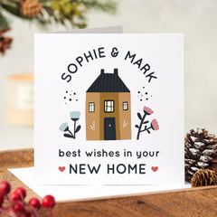 Personalised New Home With Couple Names And With Sweet Home Design Card Celebrate Your Friends And Family's New Place New Home Newlywed Card