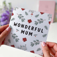 Wonderful Mum Merry Christmas Card For Her The Best Christmas Gift Xmas Card The Greatest Gift For Xmas For Mum Mummy Mama