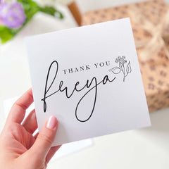 Thank You Card With Name Thank You Gift Card For Teacher Friend Mum Sister Her Him Personalised Appreciation Gift Card For Nurse Doctor