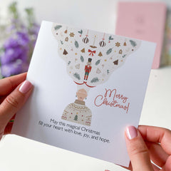 Magical Christmas Greeting Card With Festive Illustrations Card For Her Unique Holiday Spreading Joy Love Artistic Modern Whimsical