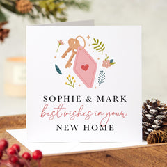 Personalised New Home Card With Couple Names Card Celebrate Friends New Place New Home Greeting Card Newlywed Gift Card Housewarming Card