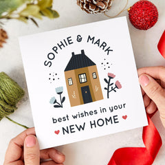 Personalised New Home With Couple Names And With Sweet Home Design Card Celebrate Your Friends And Family's New Place New Home Newlywed Card