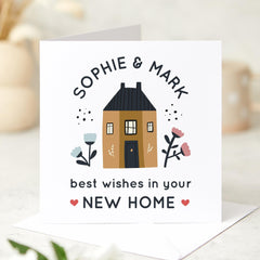 Personalised New Home With Couple Names And With Sweet Home Design Card Celebrate Your Friends And Family's New Place New Home Newlywed Card