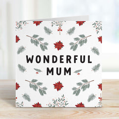 Wonderful Mum Merry Christmas Card For Her The Best Christmas Gift Xmas Card The Greatest Gift For Xmas For Mum Mummy Mama