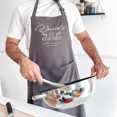 Personalised grandad apron / Grandad head chef / BBQ apron / Dad gift / Father's Day gift / Birthday Gift for him