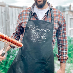 Personalised grandad apron / Grandad head chef / BBQ apron / Dad gift / Father's Day gift / Birthday Gift for him