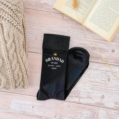 Personalised Grandad Socks Gift for Grandpa with Grandchildren Names Est Year Custom Birthday Gift