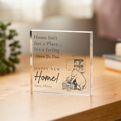 Personalised New Home Acrylic Plaque Gift – First Home Gift for Couple Family Friends Keepsake