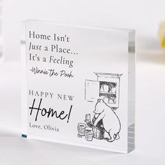 Personalised New Home Acrylic Plaque Gift – First Home Gift for Couple Family Friends Keepsake