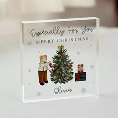 Personalised Christmas Ornament Plaque, Custom Acrylic Decor, Christmas Gift