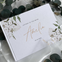 Personalised Letters to the Bride Book | Wedding Memory Keepsake