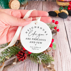 Personalised Neighbour Christmas Ornament, Neighbour Gift, Christmas, Thank You Keepsake