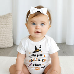 Personalised Baby First Halloween Bodysuit My First Halloween Baby Girl Outfit