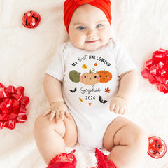 Personalised Baby First Halloween Bodysuit - 1st Halloween Baby Outfit