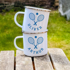 Personalised Tennis Mug Boys Tennis Gift Custom Name Kids Mug for Birthday