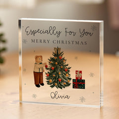 Personalised Christmas Ornament Plaque, Custom Acrylic Decor, Christmas Gift