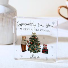 Personalised Christmas Ornament Plaque, Custom Acrylic Decor, Christmas Gift