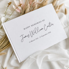 Personalised Memorial Guest Book | A Lasting Tribute