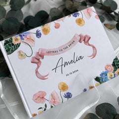 Letters to the Bride Guest Book | Bride to Be Gift | Wedding Memory Keepsake for Her