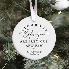 Personalised Neighbour Christmas Ornament, Neighbour Gift, Christmas, Thank You Keepsake